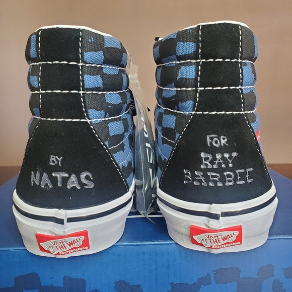 Vans x Krooked Skate Sk8-Hi by Natas For Ray Barbee Men Size 8.5 - Picture 5 of 8
